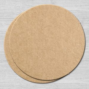 Cardboard Look Coaster Round