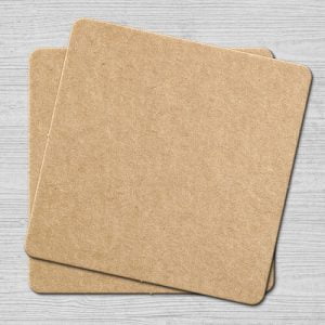 Cardboard Look Coasters