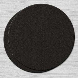 Plain Black Coasters Round Plain Black Coaster Round
