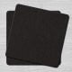 Plain Black Coasters Square Plain Black Coaster Square