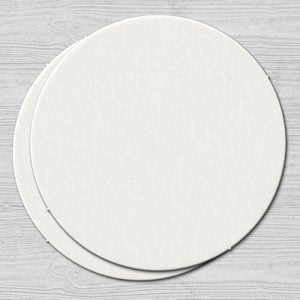 Plain White Coaster Round